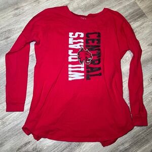 Central wildcats girls, long sleeve open slip‎ back bottom size medium